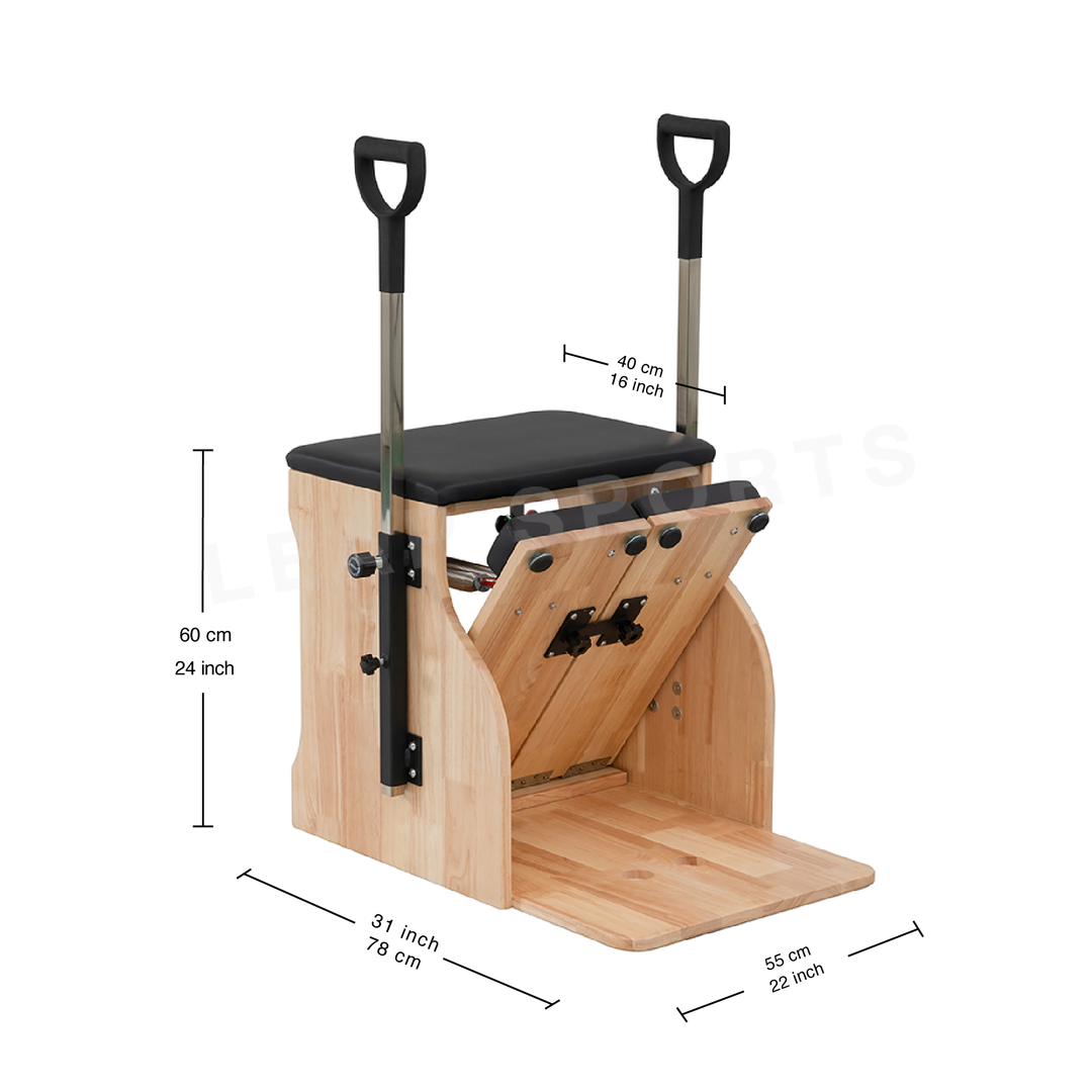 LEAP SPORTS Pilates Split Pedal Stability Chair