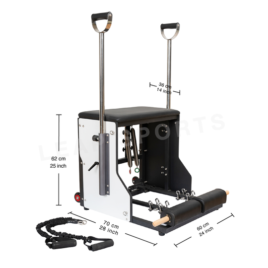 LEAP SPORTS Pilates Split Pedal Stability Chair Premium