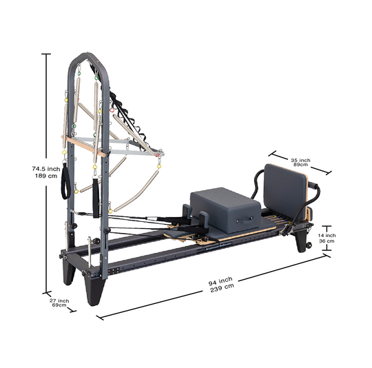 LEAP SPORTS Pilates Full-track Reformer G2 Premium