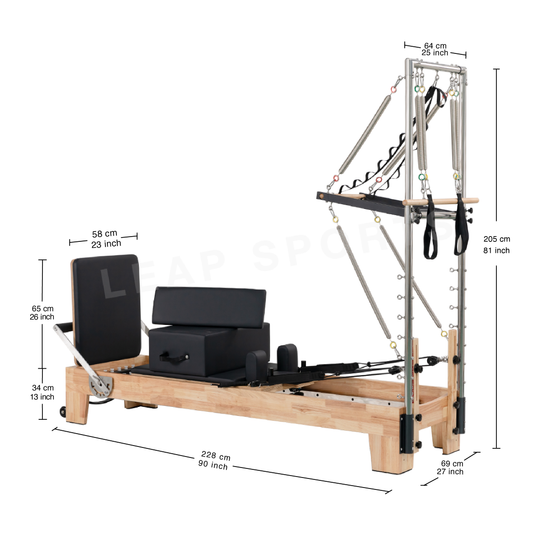 LEAP SPORTS Pilates Reformer Premium