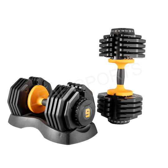 10 Level Adjustable Dumbbells 2.5 - 25KG (5.5 - 55LB)