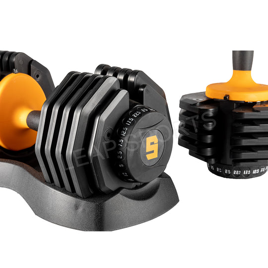 10 Level Adjustable Dumbbells 2.5 - 25KG (5.5 - 55LB)